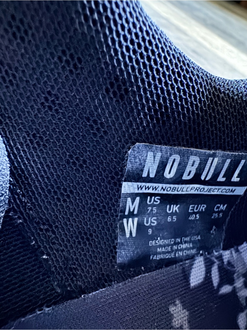NOBULL Black and White Knit Training Shoes - Picture 11 of 11